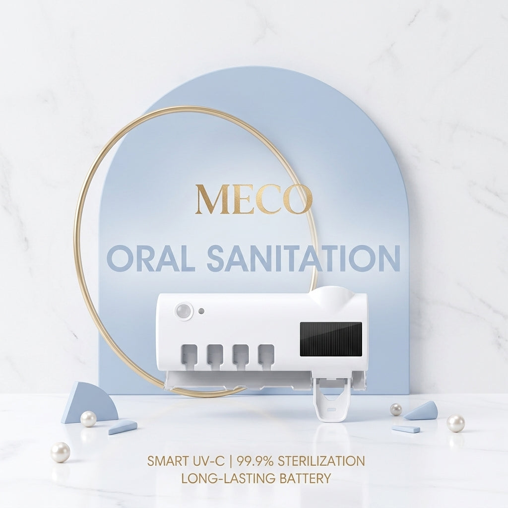 Automatic Toothpaste Dispenser & Toothbrush Holder Set