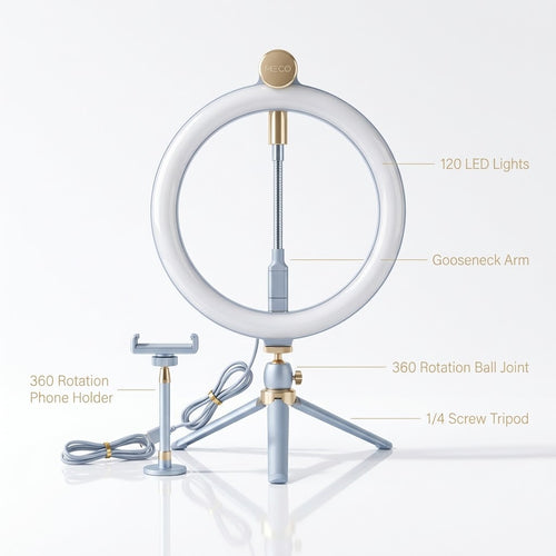 7ft Portable LED Ring Light with Tripod