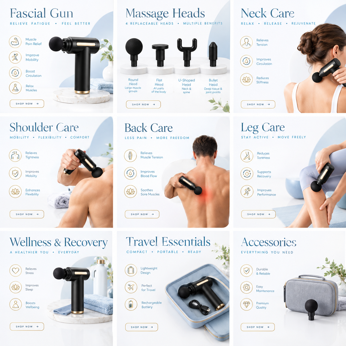 MECO Cordless Deep Tissue Massage Gun