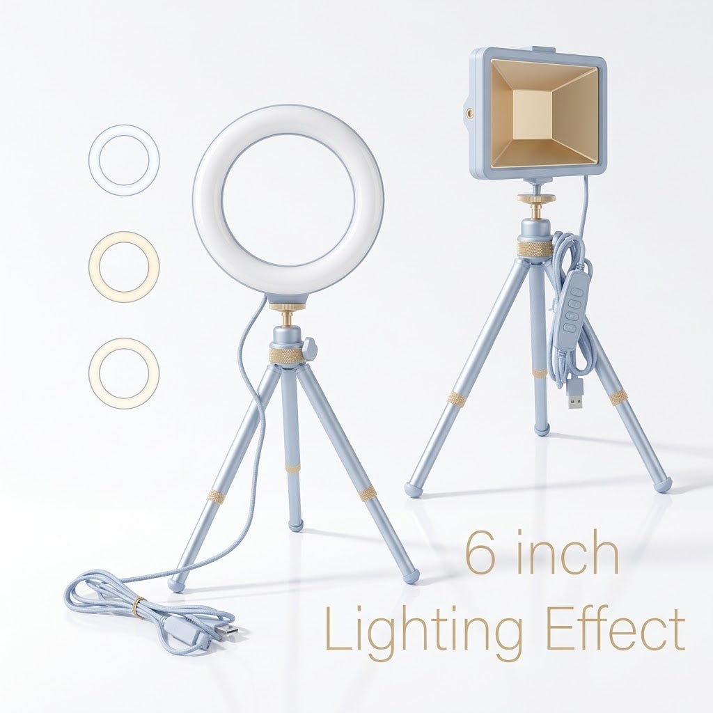 7ft Portable LED Ring Light with Tripod