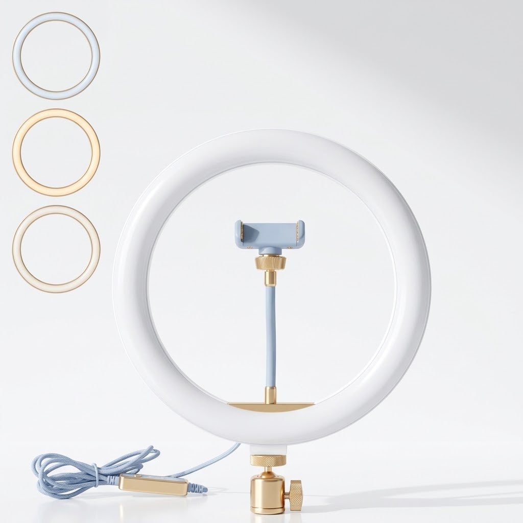 7ft Portable LED Ring Light with Tripod